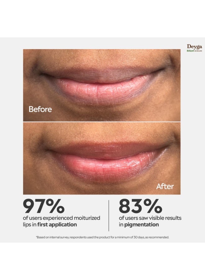 Deyga Beetroot Lip Balm | Tinted Lip Care | For Dry & Chapped Lips | For Pigmented Lips | For Women & Men (Pack of 1, Stick Lip Balm), Red 5.5g - Image 4